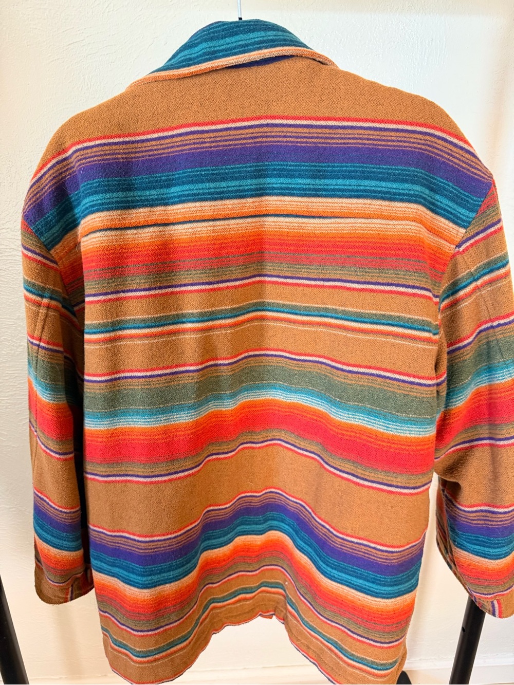 Vintage GAP Striped Multicolor Button-Up Chore Jacket Size Medium - Picture 2 of 3
